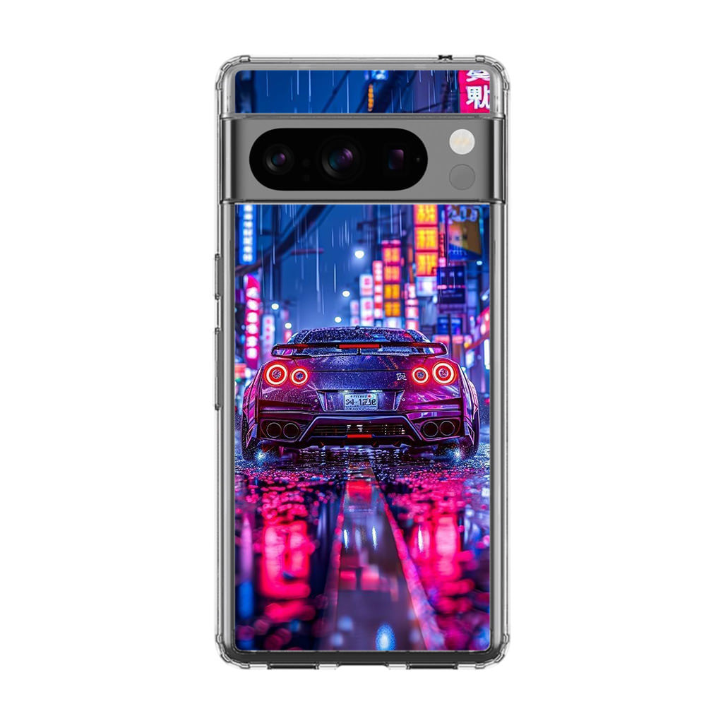 Neon Midnight Drift Tokyo Rain Google Pixel 8 Pro Case