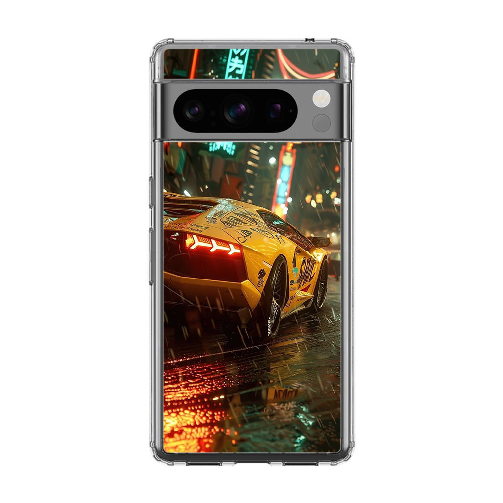 Night Drift Thunder Neon Streets Google Pixel 8 Pro Case