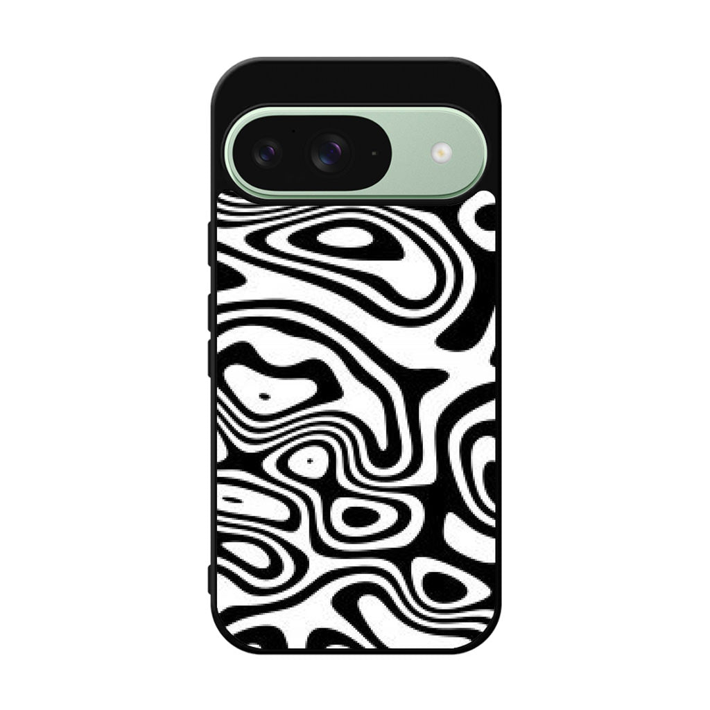 Abstract Black and White Background Google Pixel 9 Case