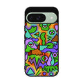 Abstract Colorful Doodle Art Google Pixel 9 Case