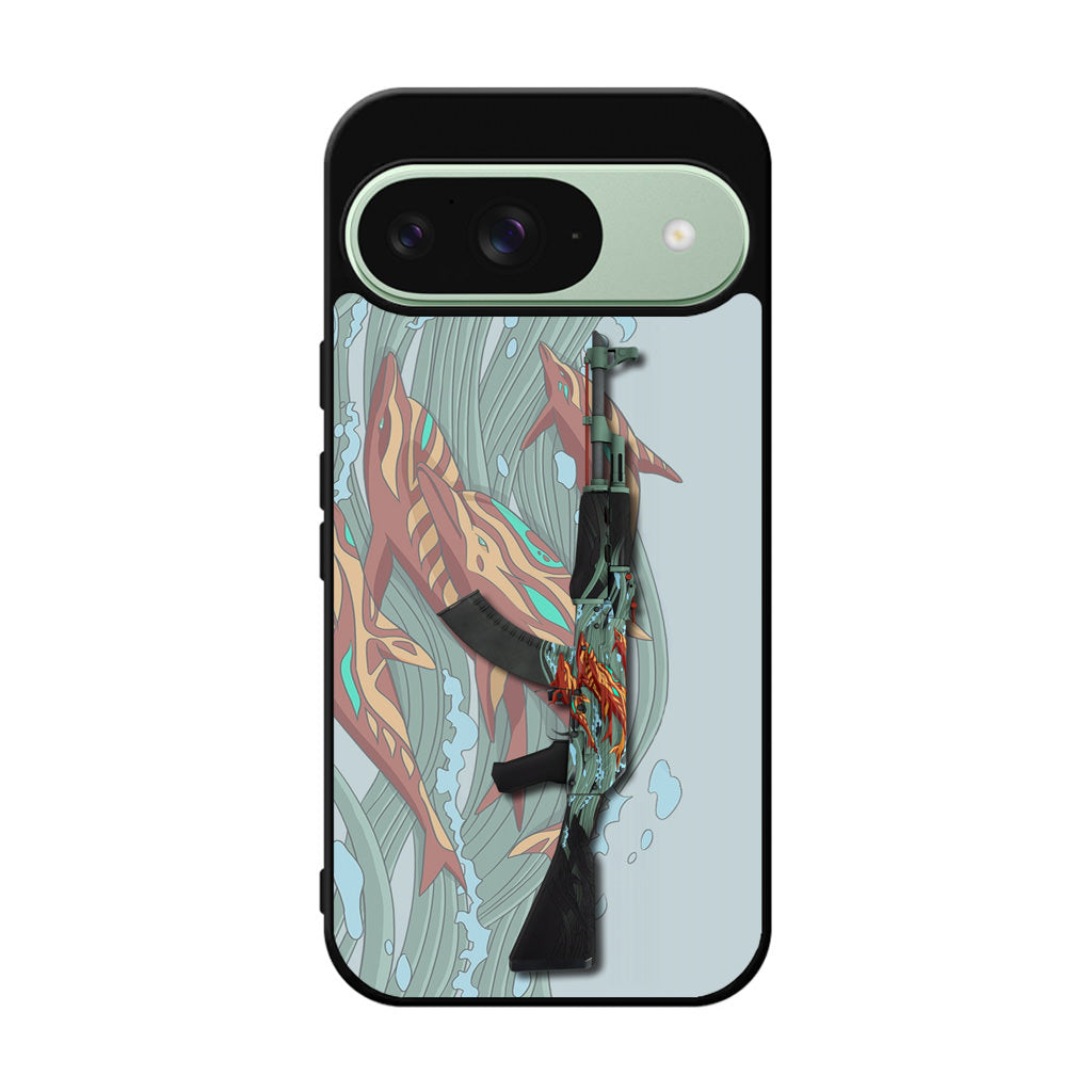 AK-47 Aquamarine Revenge Google Pixel 9 Case