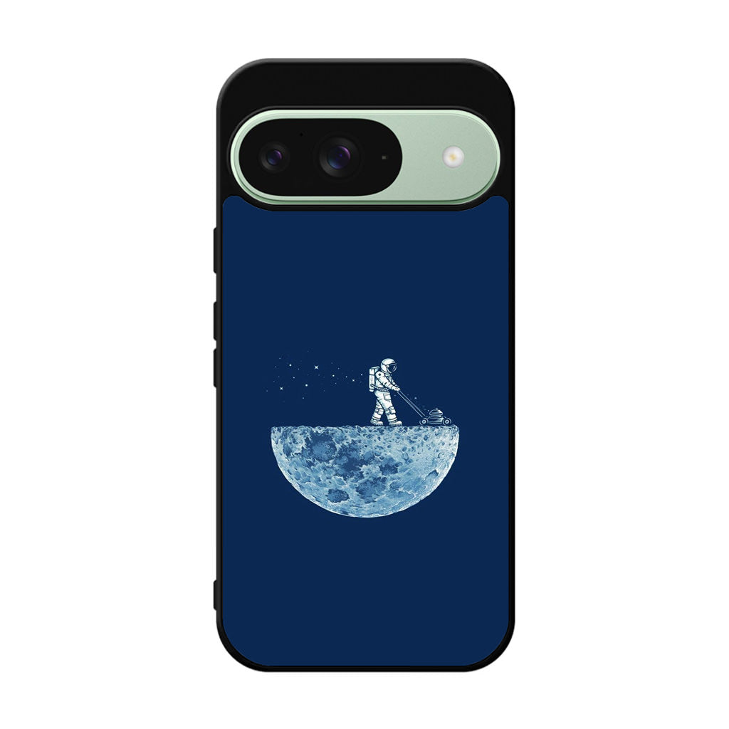 Astronaut Mowing The Moon Google Pixel 9 Case