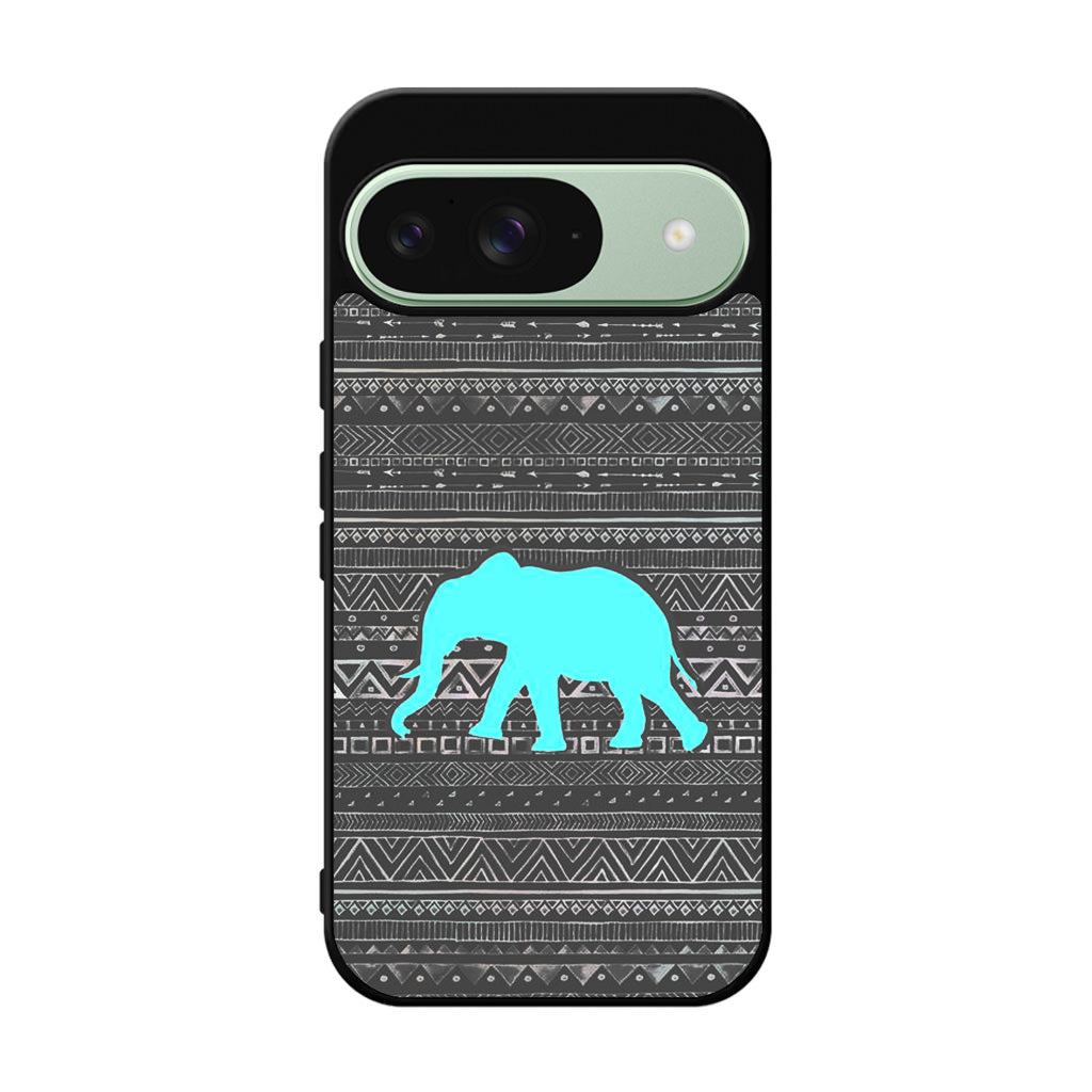 Aztec Elephant Turquoise Google Pixel 9 Case