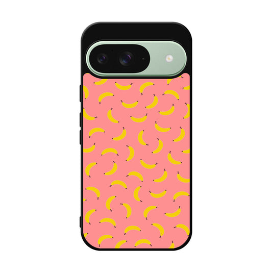 Bananas Fruit Pattern Pink Google Pixel 9 Case