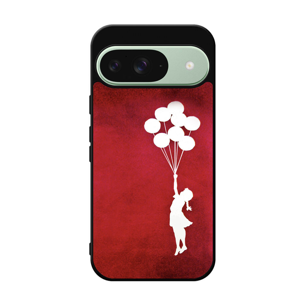 Banksy Girl With Balloons Red Google Pixel 9 Case