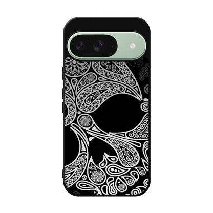 Black Skull Google Pixel 9 Case