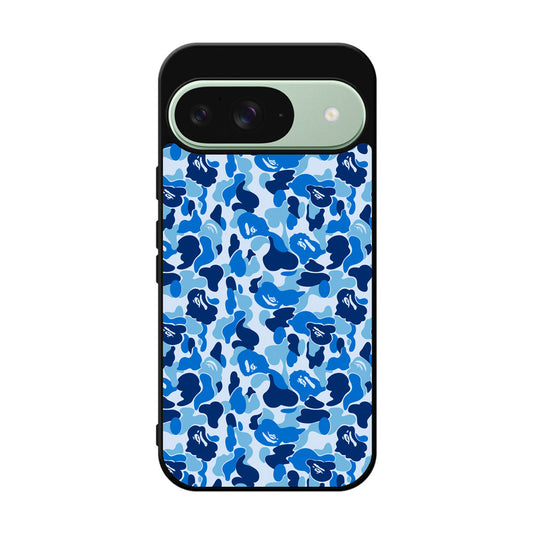 Blue Camo Google Pixel 9 Case