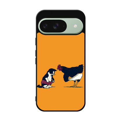 Cat Chicken Yellow Underwear Cute Google Pixel 9 Case