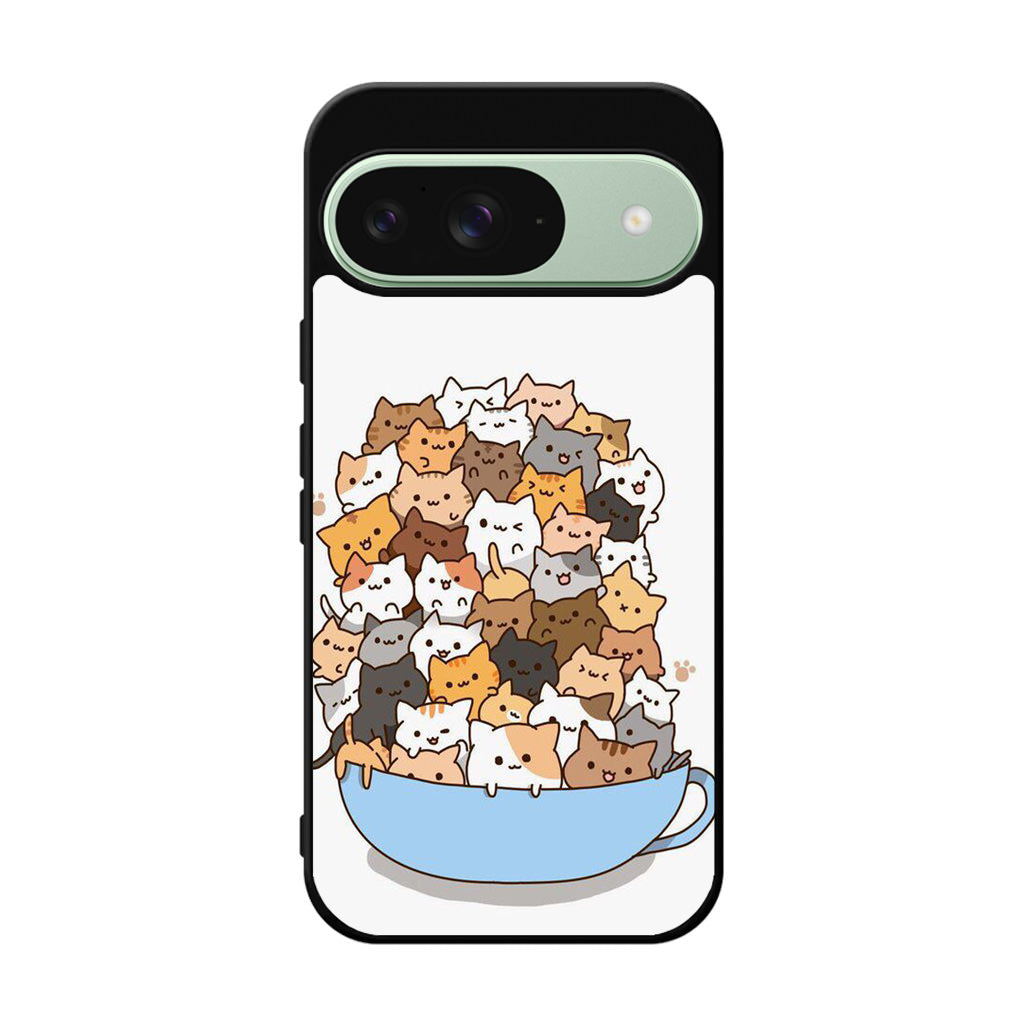 Cats on A Bowl Google Pixel 9 Case