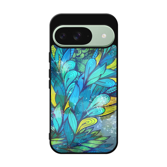 Colorful Art in Blue Google Pixel 9 Case