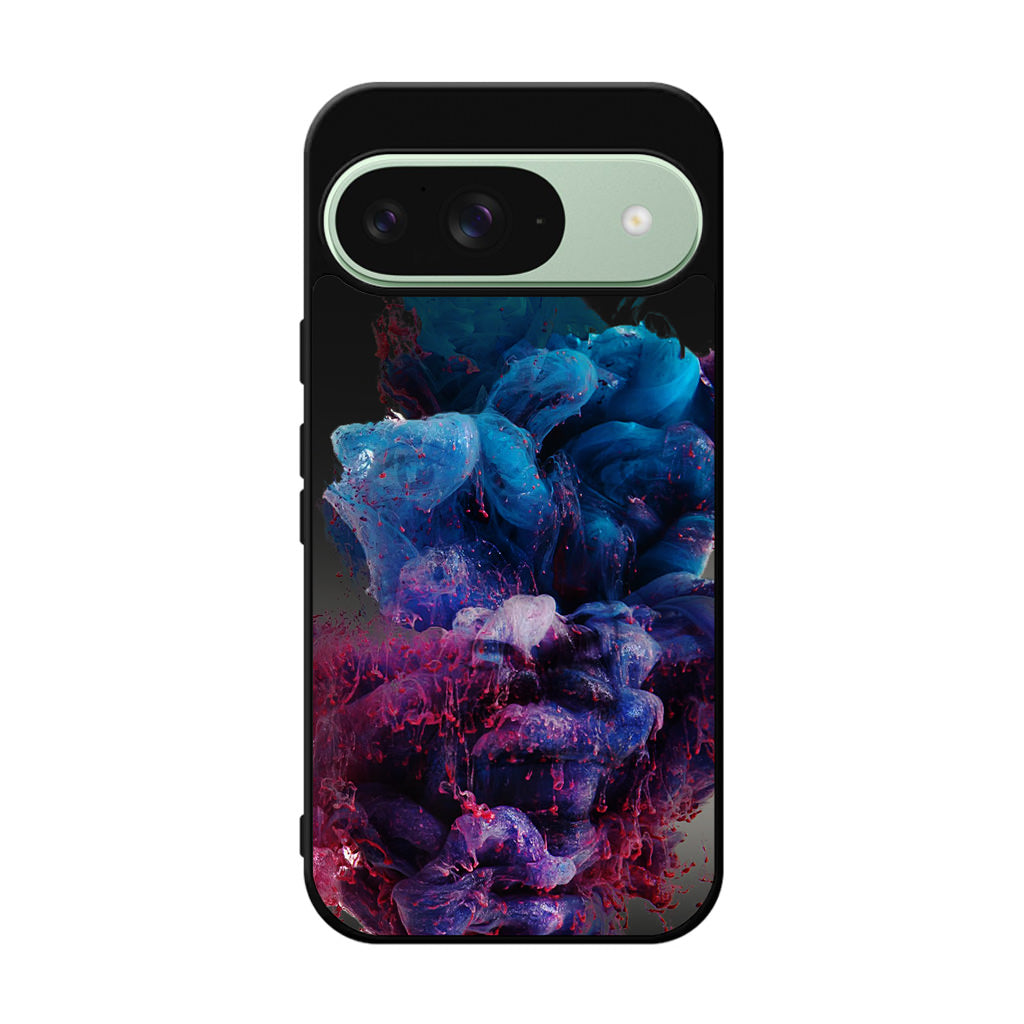 Colorful Dust Art on Black Google Pixel 9 Case