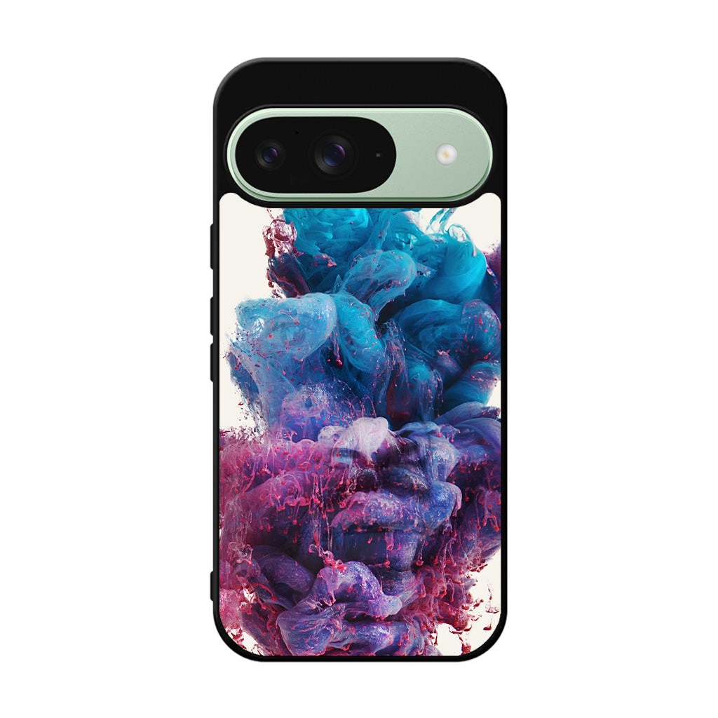 Colorful Dust Art on White Google Pixel 9 Case