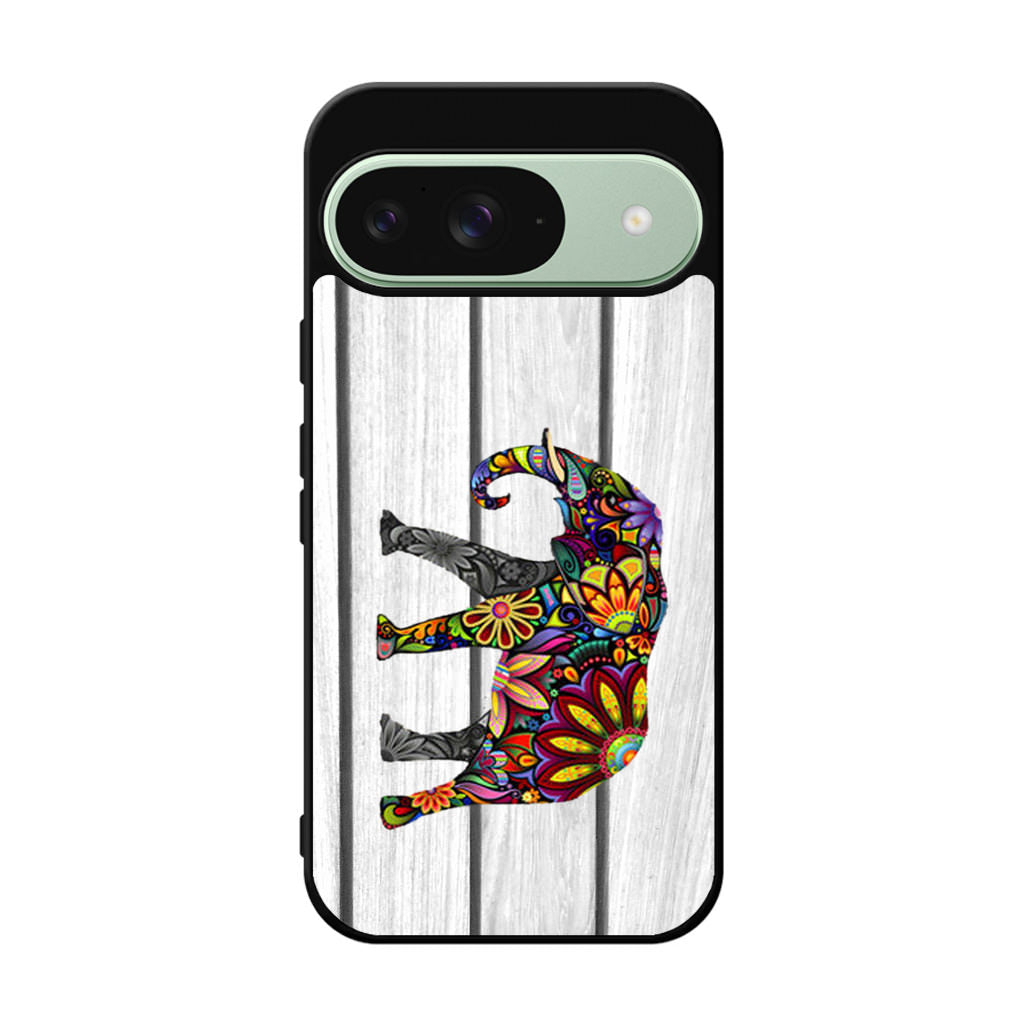 Colorful Elephant Flower Google Pixel 9 Case