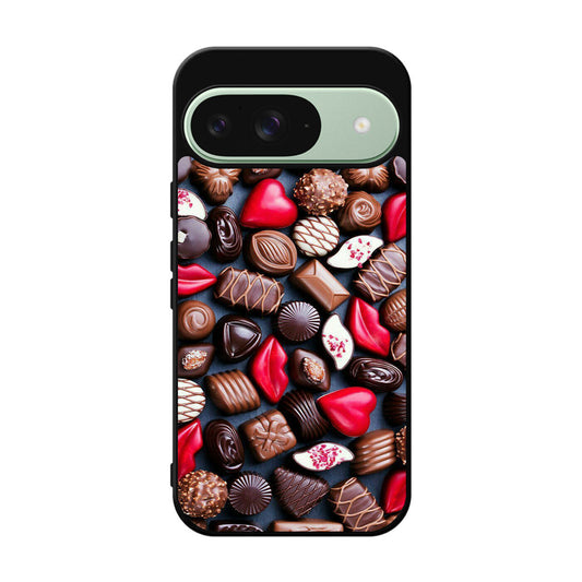 I Love Choco Pattern Google Pixel 9 Case