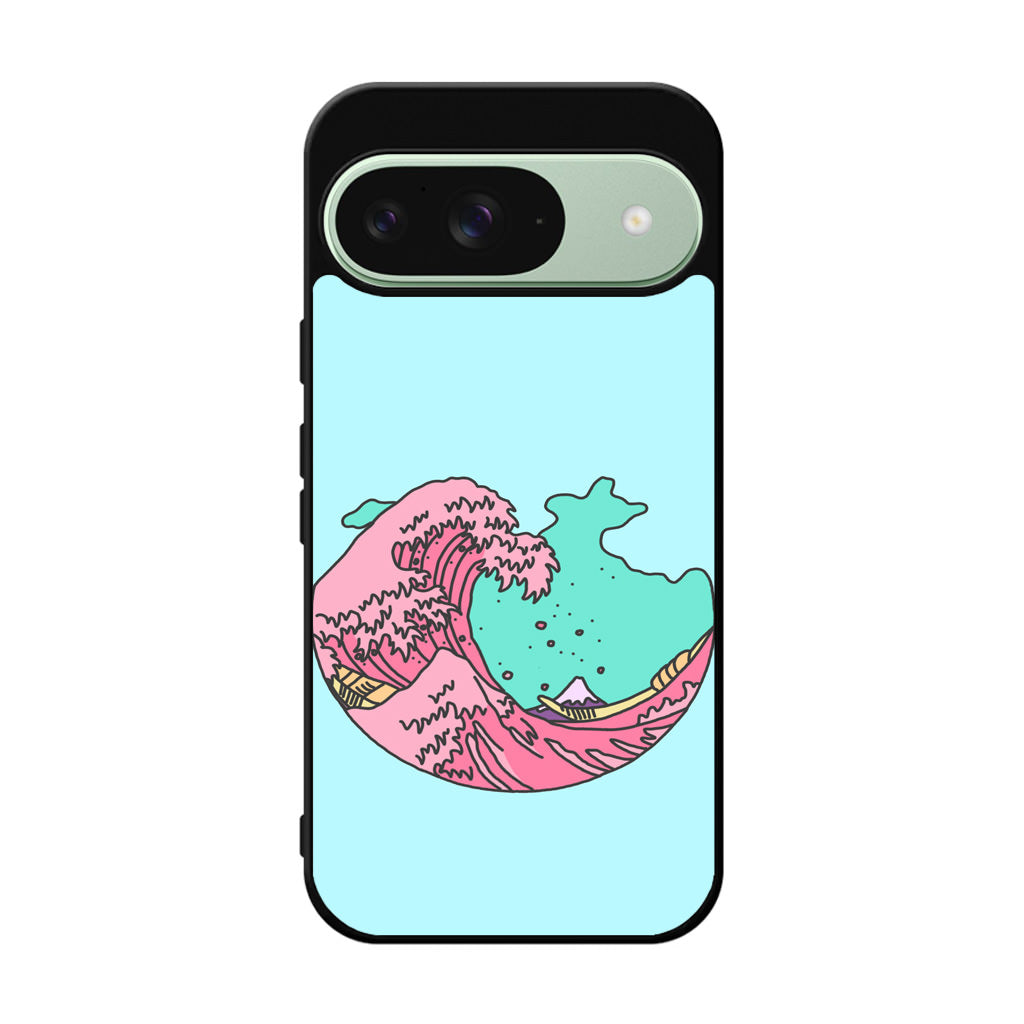 Japanese Pastel Wave Google Pixel 9 Case