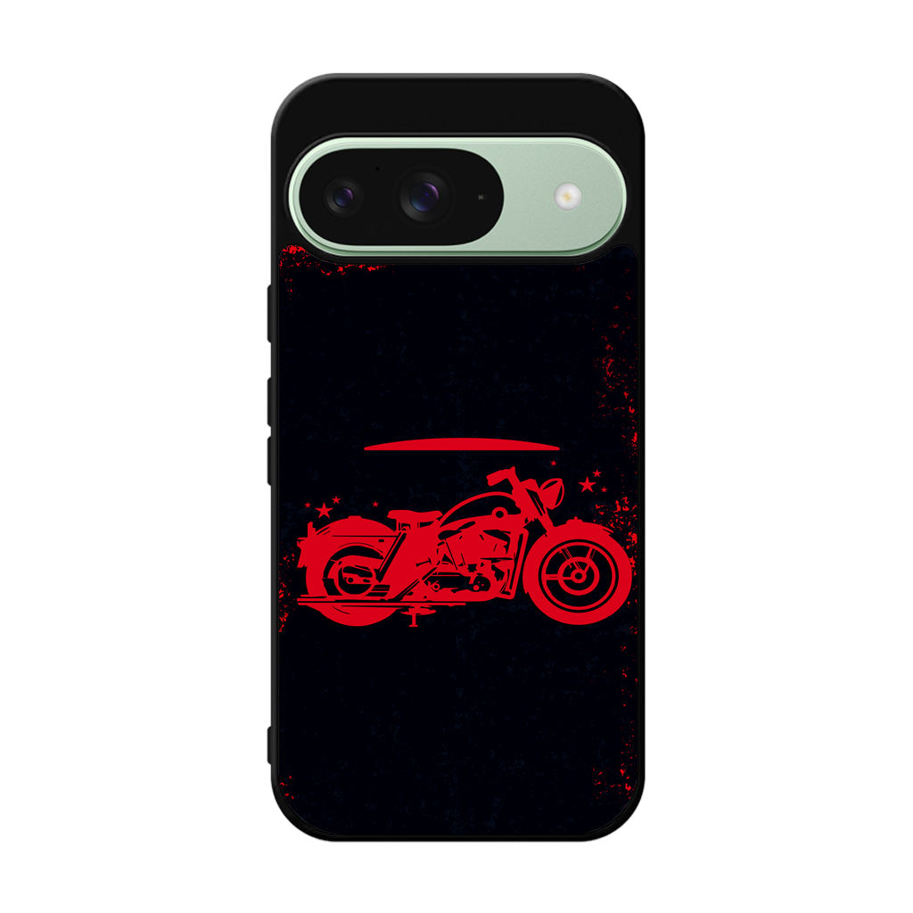 Motorcycle Red Art Google Pixel 9 Case