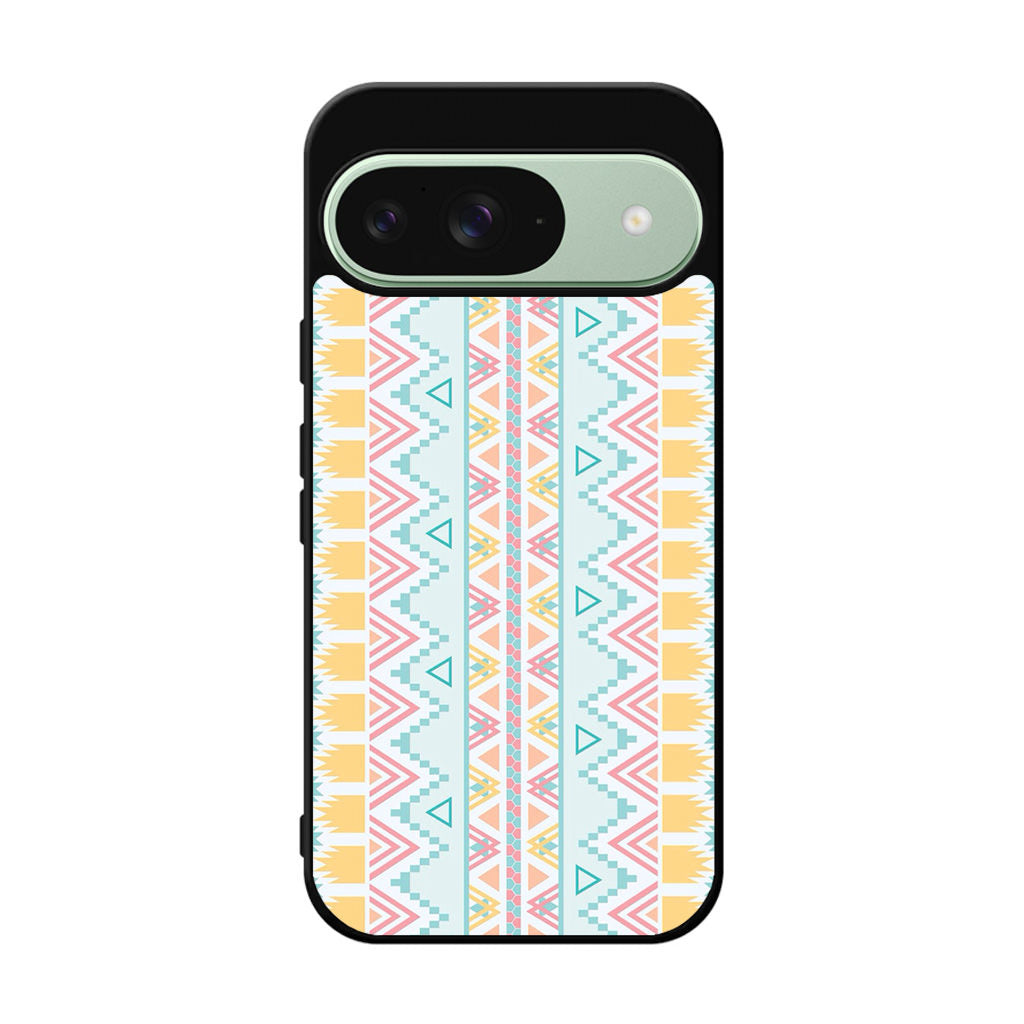 Peach Aztec Pattern Google Pixel 9 Case