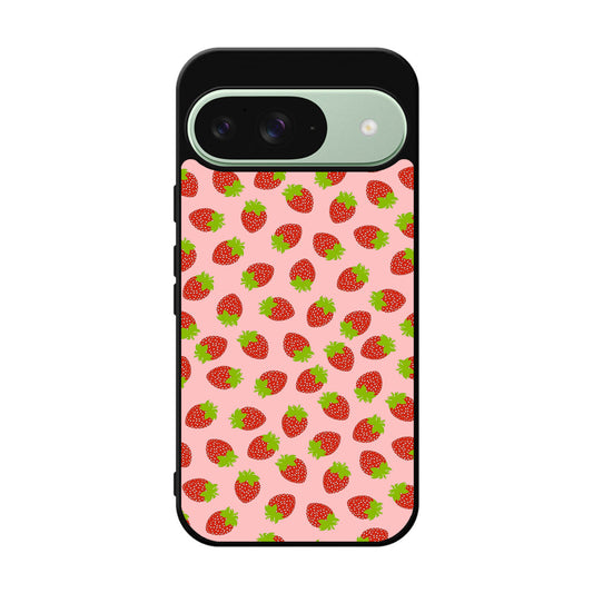 Strawberries Pattern Google Pixel 9 Case