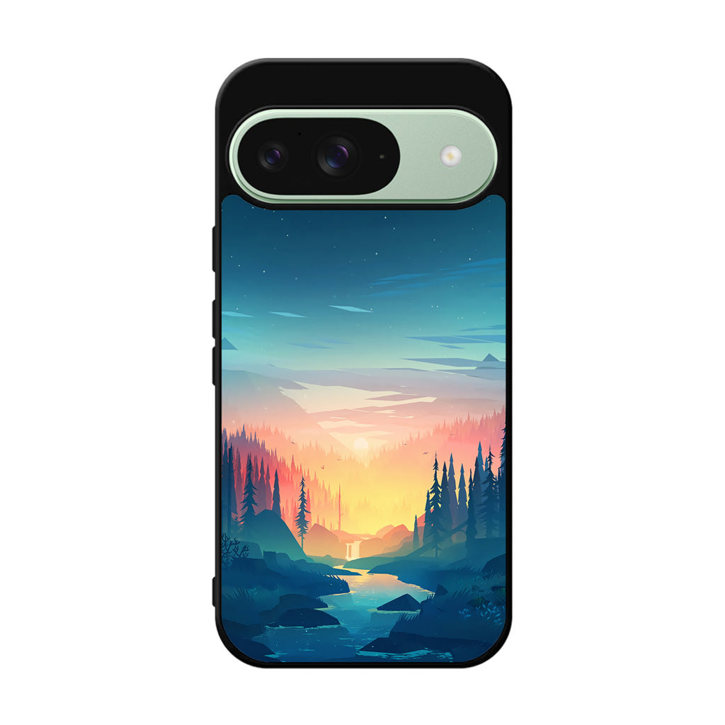 Sunset at The River Google Pixel 9 Case