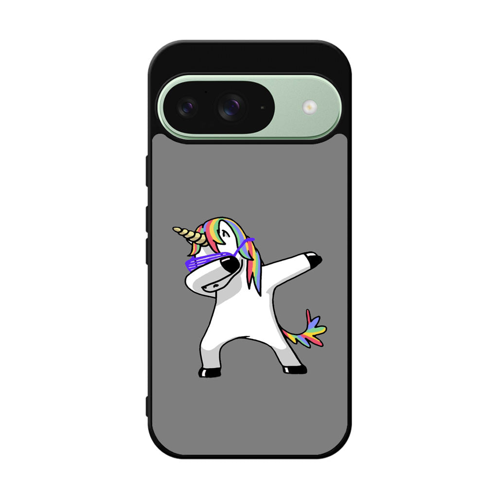 Unicorn Dabbing Grey Google Pixel 9 Case