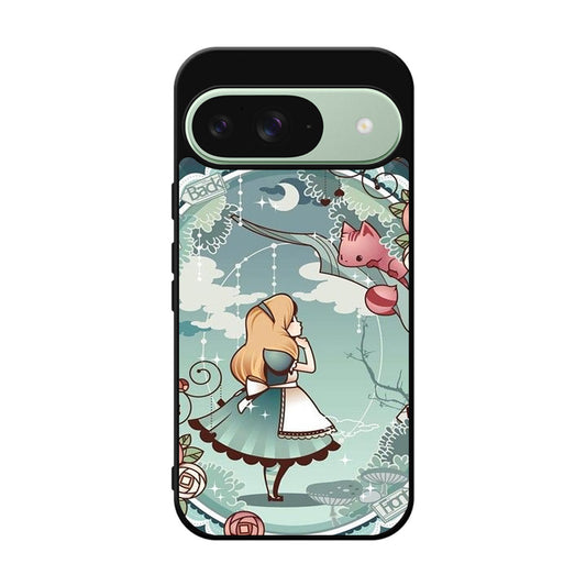 Alice And Cheshire Cat Poster Google Pixel 9 Case