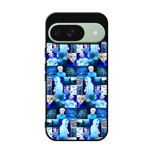 BTS Suga Blue Aesthetic Collage Google Pixel 9 Case