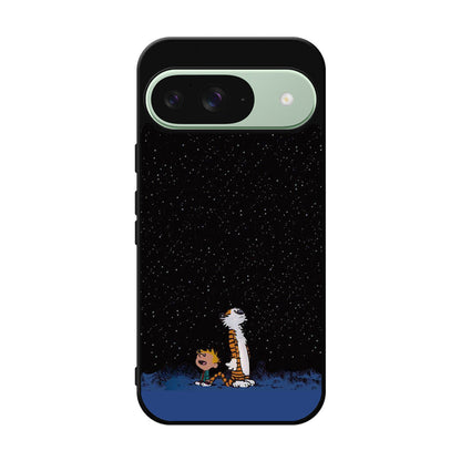 Calvin and Hobbes Space Google Pixel 9 Case