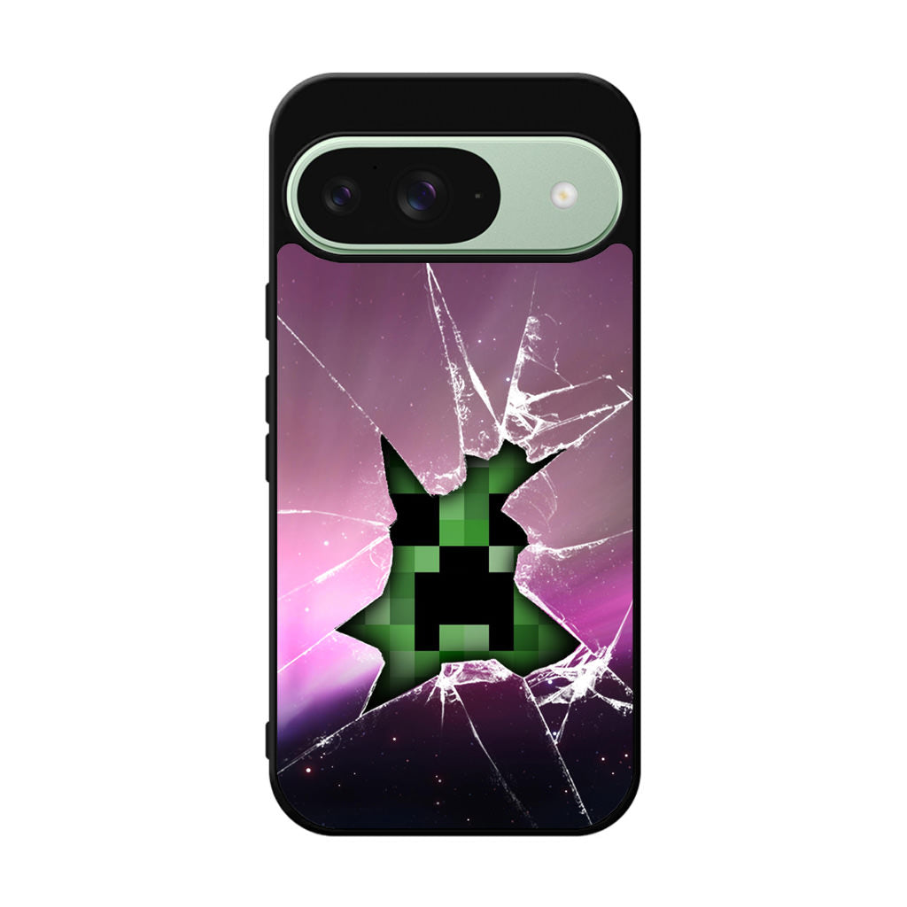 Creeper Glass Broken Violet Google Pixel 9 Case