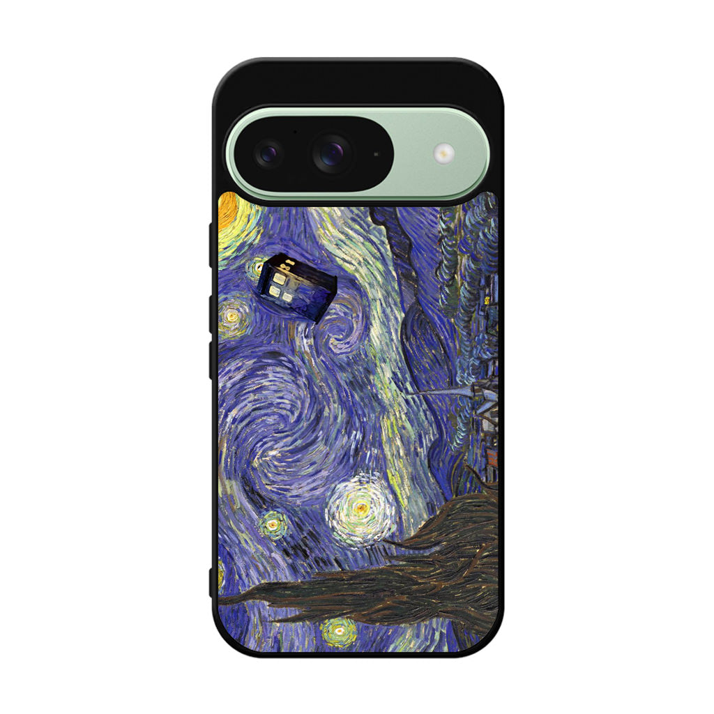 Dr Who Tardis In Van Gogh Starry Night Google Pixel 9 Case