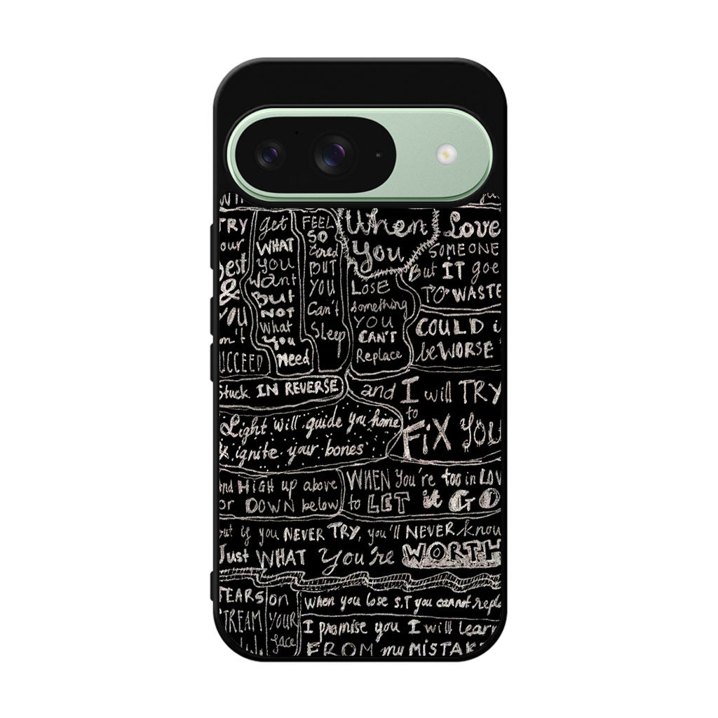 Fix You Lyrics Google Pixel 9 Case