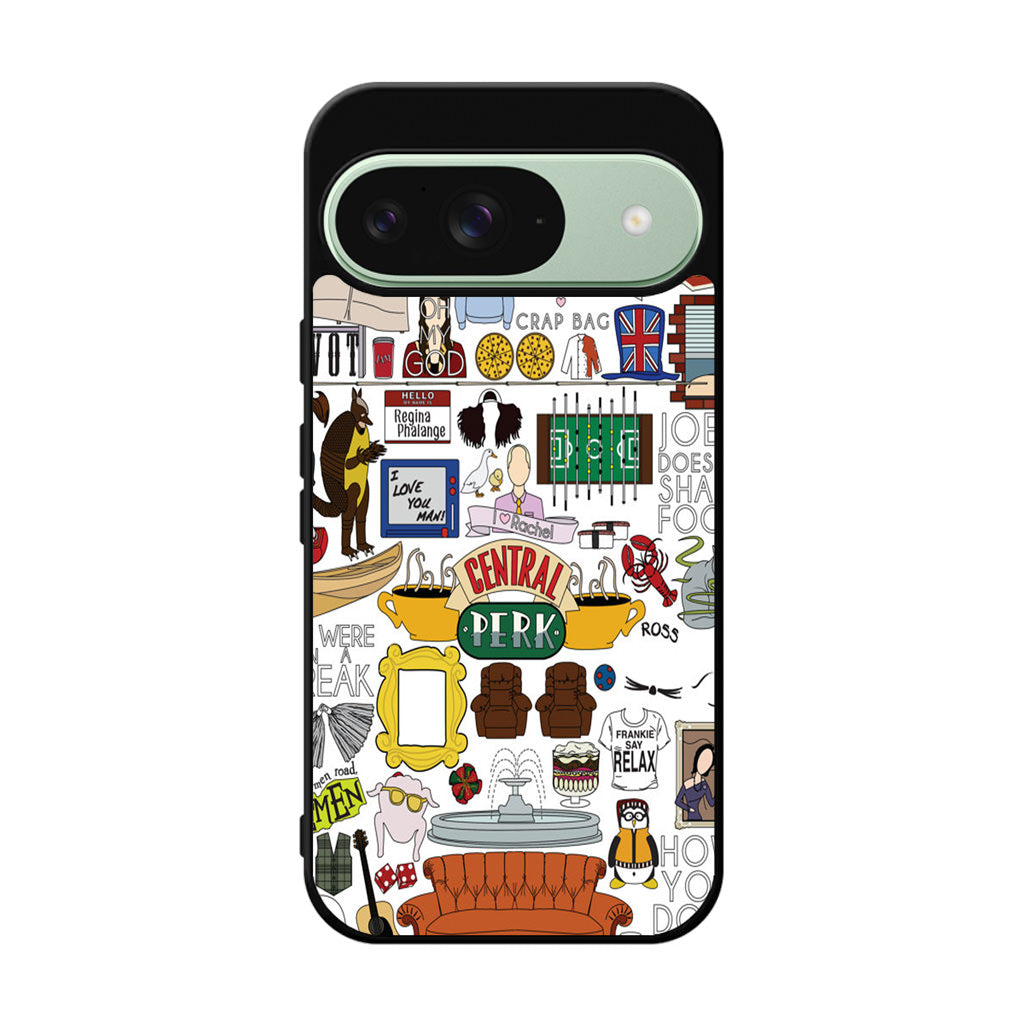 Friends TV Show Central Perk Sticker Google Pixel 9 Case