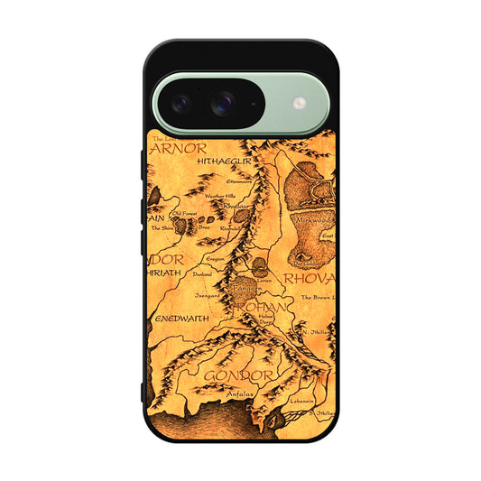 Middle Earth Map Hobbit Google Pixel 9 Case