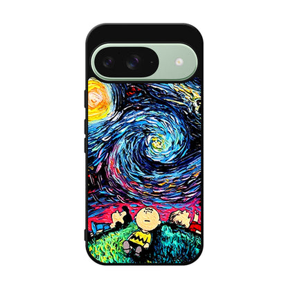 Peanuts At Starry Night Google Pixel 9 Case