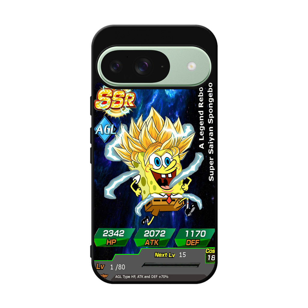 Super Saiyan Spongebob Card Google Pixel 9 Case