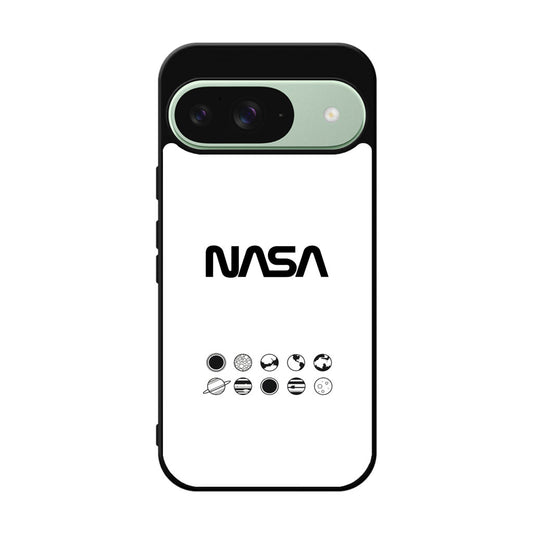 NASA Minimalist White Google Pixel 9 Case