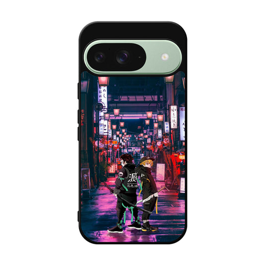 Tanjiro And Zenitsu in Style Google Pixel 9 Case