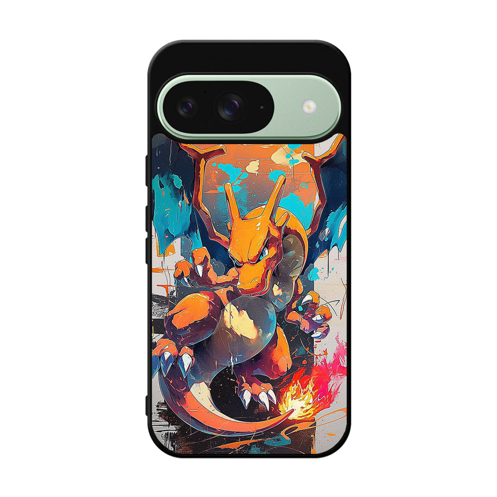Charizard Inferno on Canvas Google Pixel 9 Case