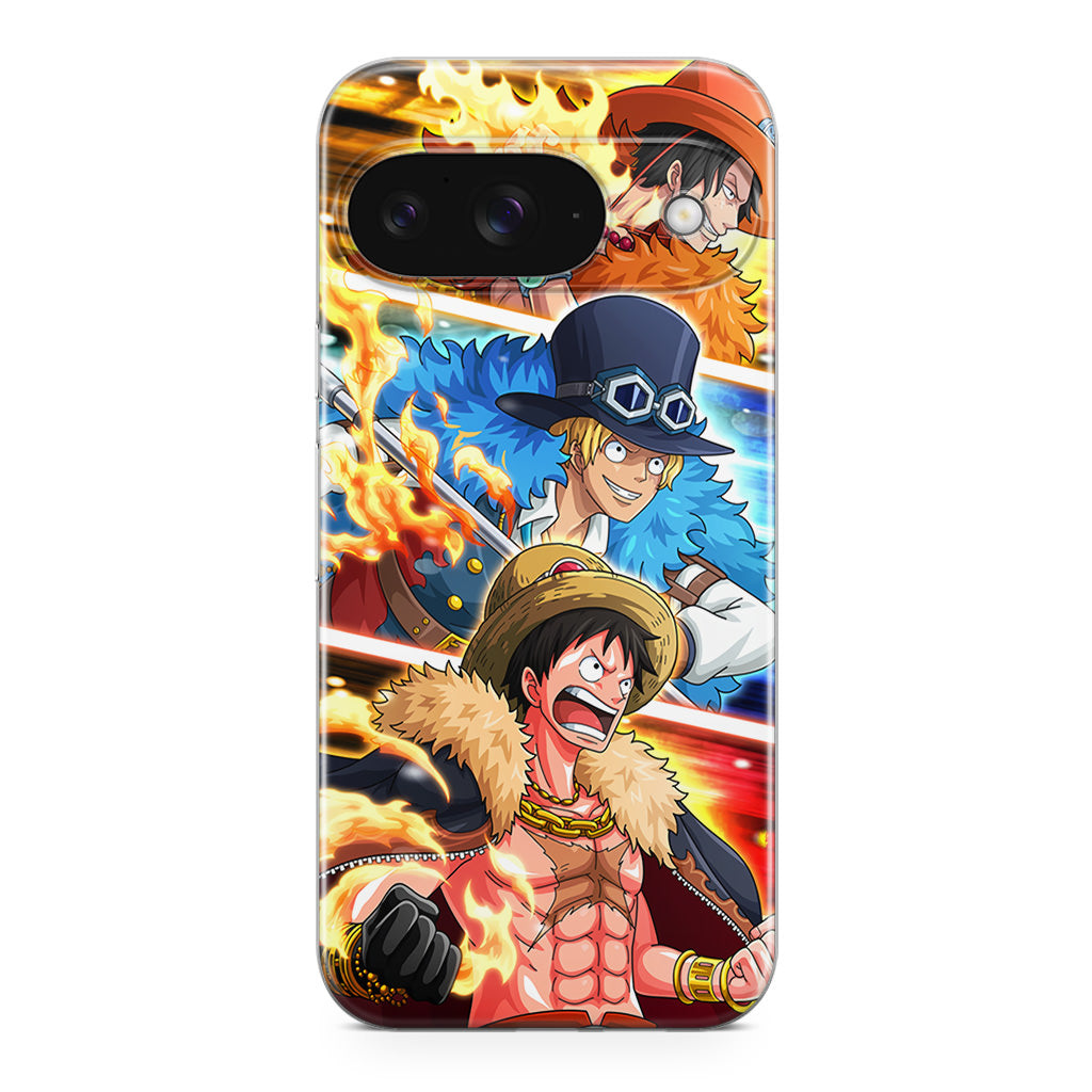 Ace Sabo Luffy Google Pixel 9 Case