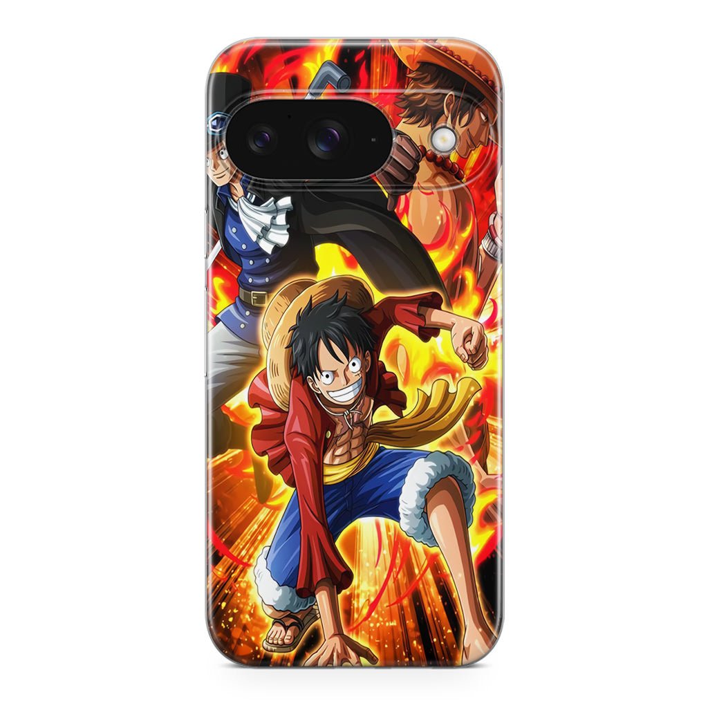 Ace Sabo Luffy Brotherhood Google Pixel 9 Case