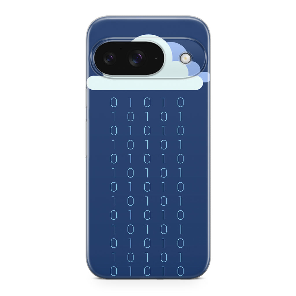 Abstract Binary Minimalist Google Pixel 9 Case