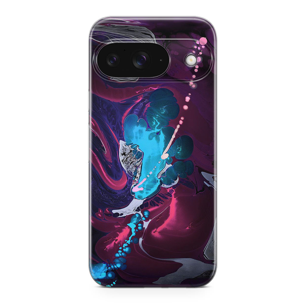 Abstract Purple Blue Art Google Pixel 9 Case