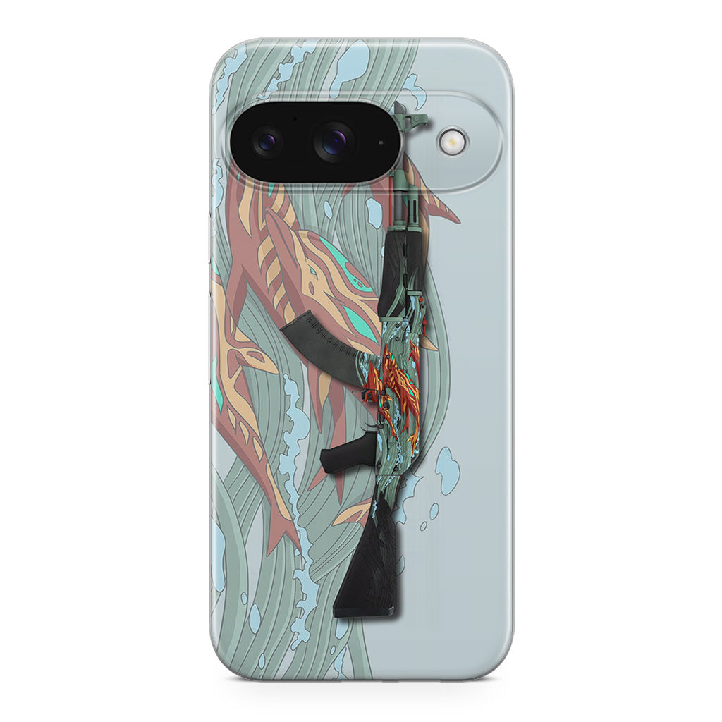 AK-47 Aquamarine Revenge Google Pixel 9 Case