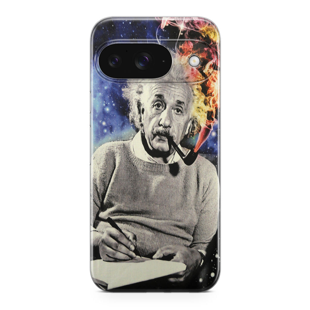 Albert Einstein Smoking Google Pixel 9 Case