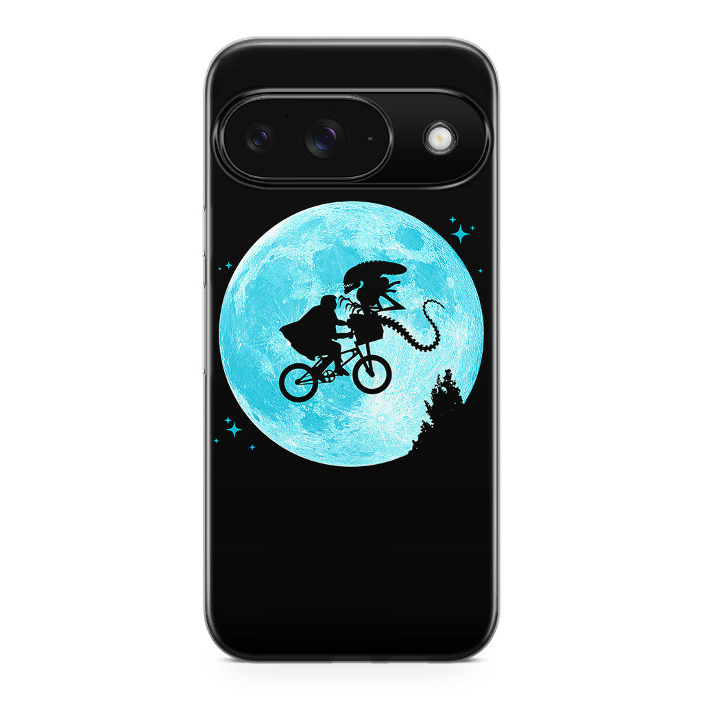 Alien Bike to the Moon Google Pixel 9 Case