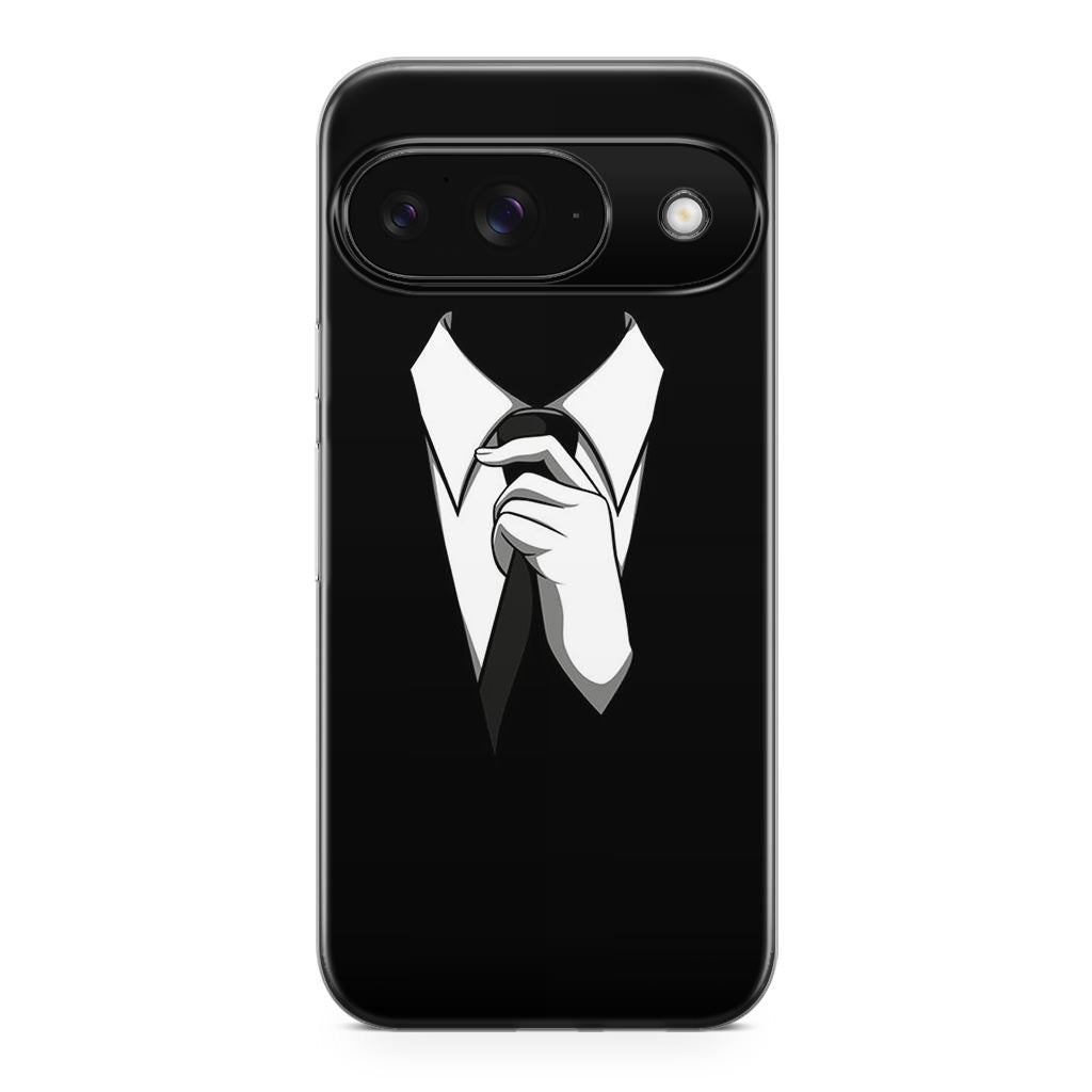 Anonymous Black White Tie Google Pixel 9 Case