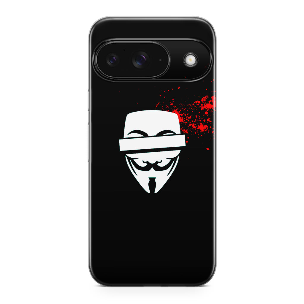 Anonymous Blood Splashes Google Pixel 9 Case