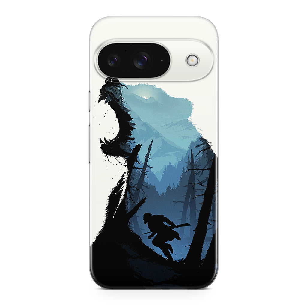 Bear Hunter Art Google Pixel 9 Case