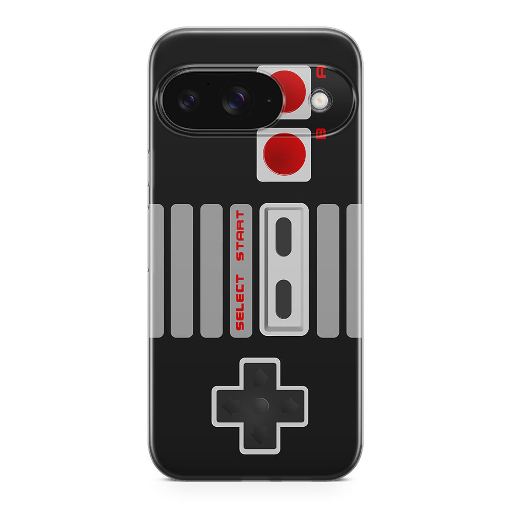 Black Console Controller Google Pixel 9 Case