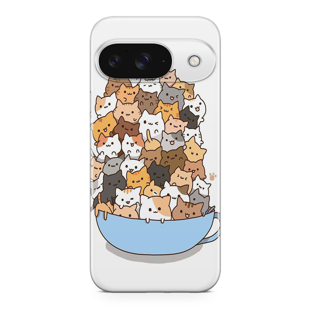 Cats on A Bowl Google Pixel 9 Case