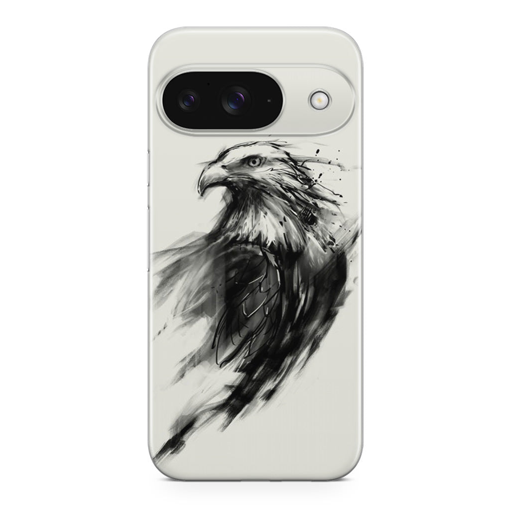 Eagle Art Black Ink Google Pixel 9 Case